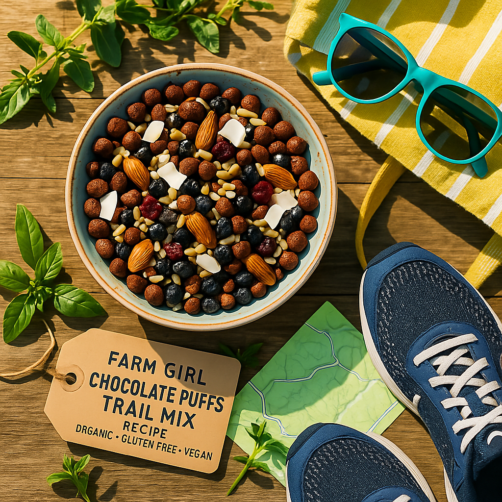Farm Girl Chocolate Puffs Trail Mix: The Perfect Healthy Summer Snack