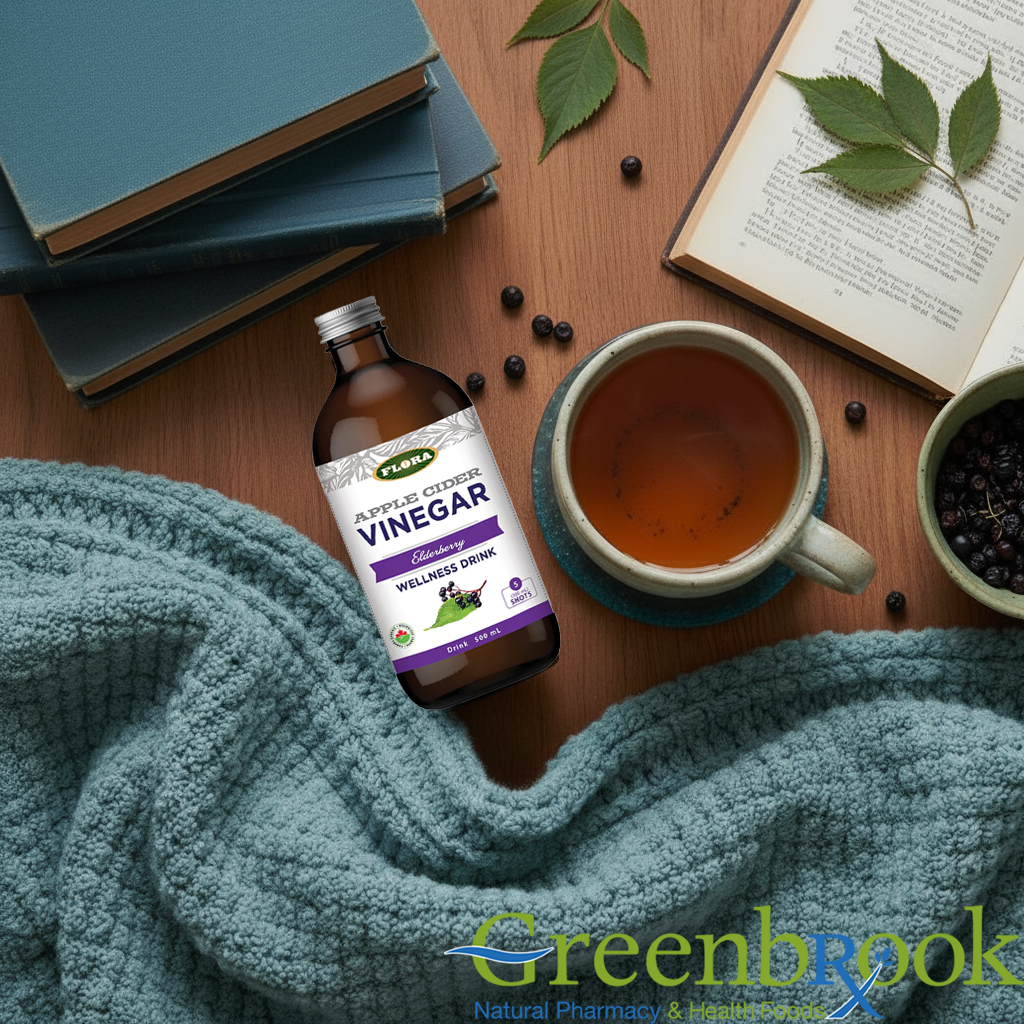 Boost Your Fall Immunity with Flora Elderberry Apple Cider Vinegar Wellness Drink