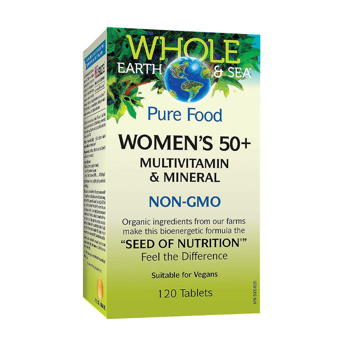 Natural Factors | Whole Earth & Sea Women's 50+ Multivitamin & Mineral Tablets