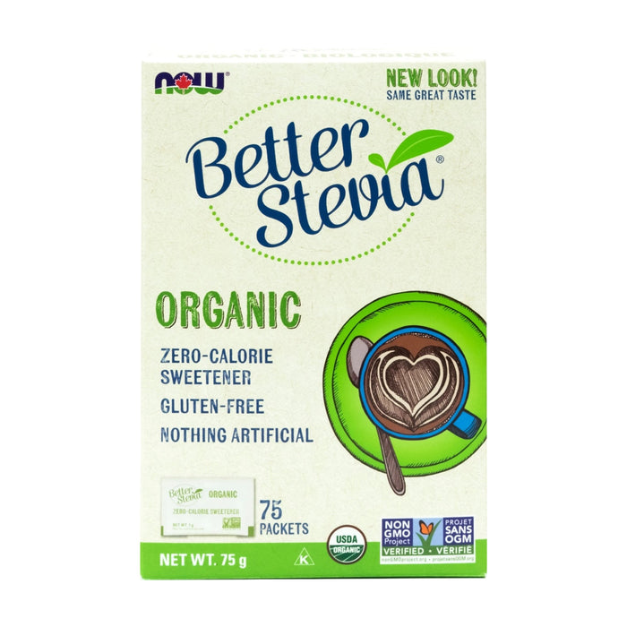NOW | BetterStevia Zero-Cal Organic Sweetener Packets