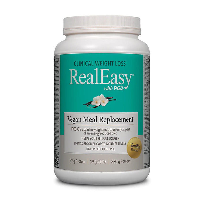 Natural Factors | Real Easy With PGX Vegan Meal Replacement Vanilla Flavour Powder