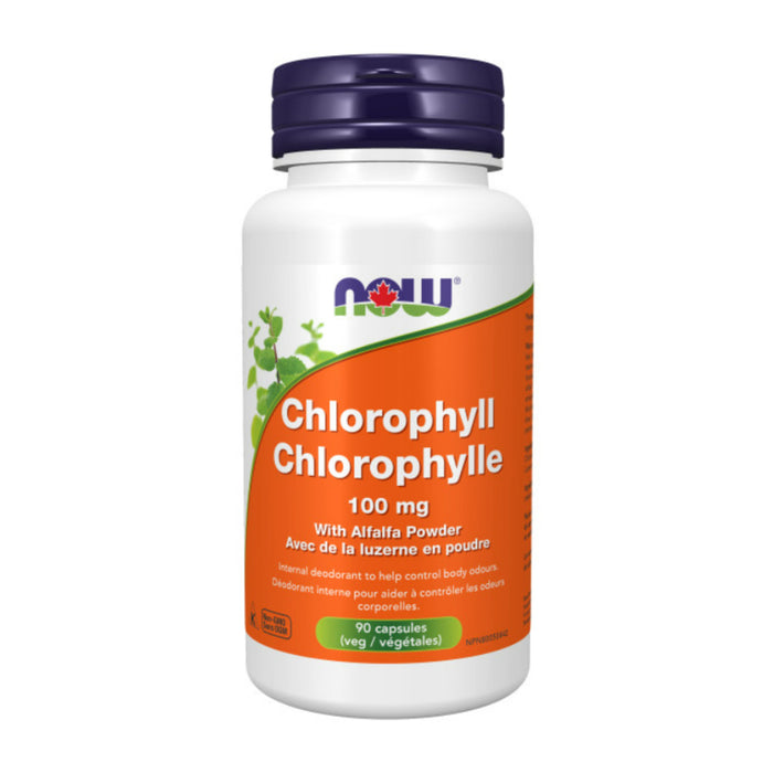 NOW | Chlorophyll 100mg With Alfalfa Vegetarian Capsules