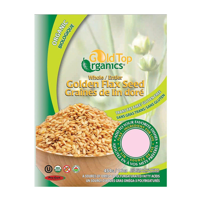 Gold Top | Organic Whole Golden Flax Seed