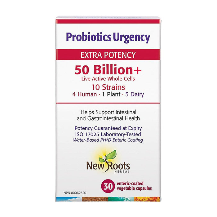 New Roots | Probiotics Urgency 50 Billion Live Cells Vegetarian Capsules
