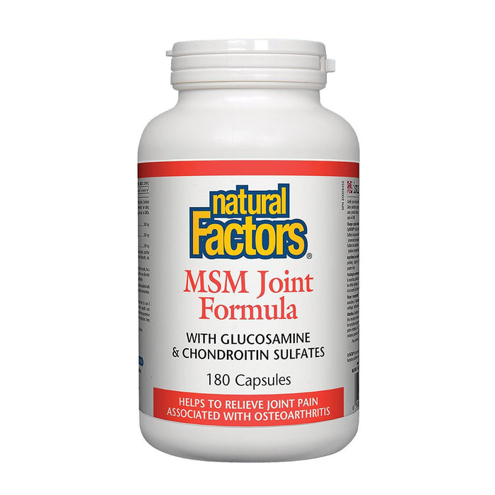 Natural Factors | MSM Joint Formula With MSM, Glucosamine & Chondroitin Sulfates Capsules
