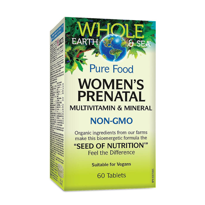 Natural Factors | Whole Earth & Sea Women's Prenatal Multivitamin & Mineral Tablets