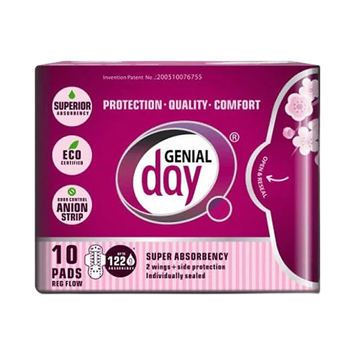 Genial Day | Regular Flow Pads With Anion Strip