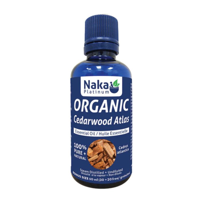 Naka Platinum | Organic Cedarwood Atlas Essential Oil