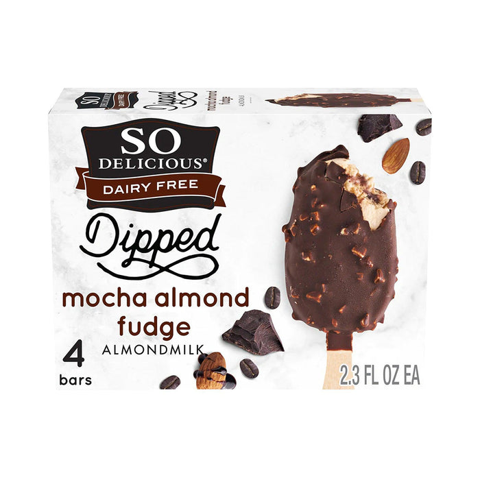 So Delicious | Dipped Mocha Almond Fudge Almond Milk Frozen Bars