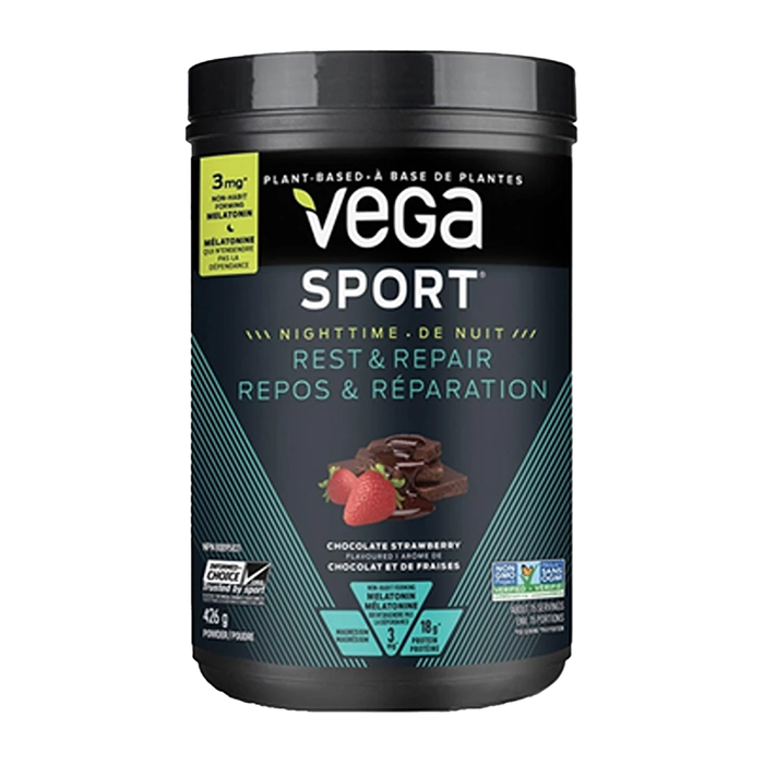 Vega Sport | Rest & Repair Chocolate Strawberry Post-Workout Powder