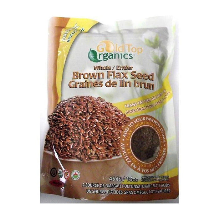 Gold Top | Organic Whole Brown Flax Seed