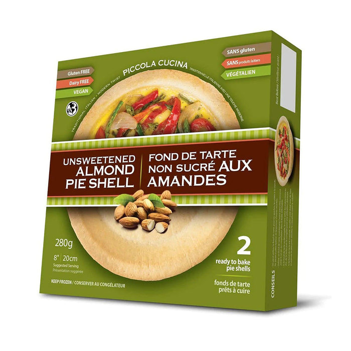 Piccola Cucina | Unsweetened Almond 8" Pie Shells 2pk 280g