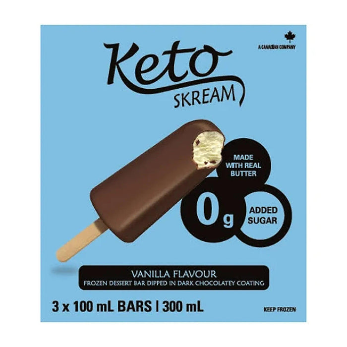 Keto Skream | Vanilla Frozen Dessert Bars