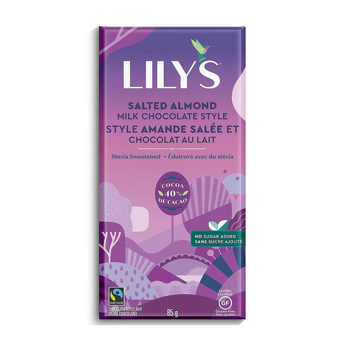 Lily's | Salted Almond Sugar Free Milk Chocolate Bar
