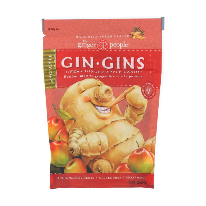 The Ginger People | Gin-Gins Spicy Apple Chewy Ginger Candy