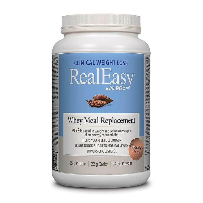 Natural Factors | Real Easy With PGX Whey Meal Replacement Chocolate Flavour Powder