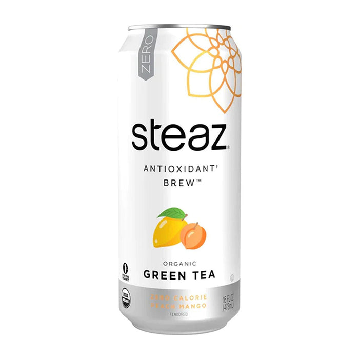 Steaz | Zero Calorie Peach Mango Iced Green Tea