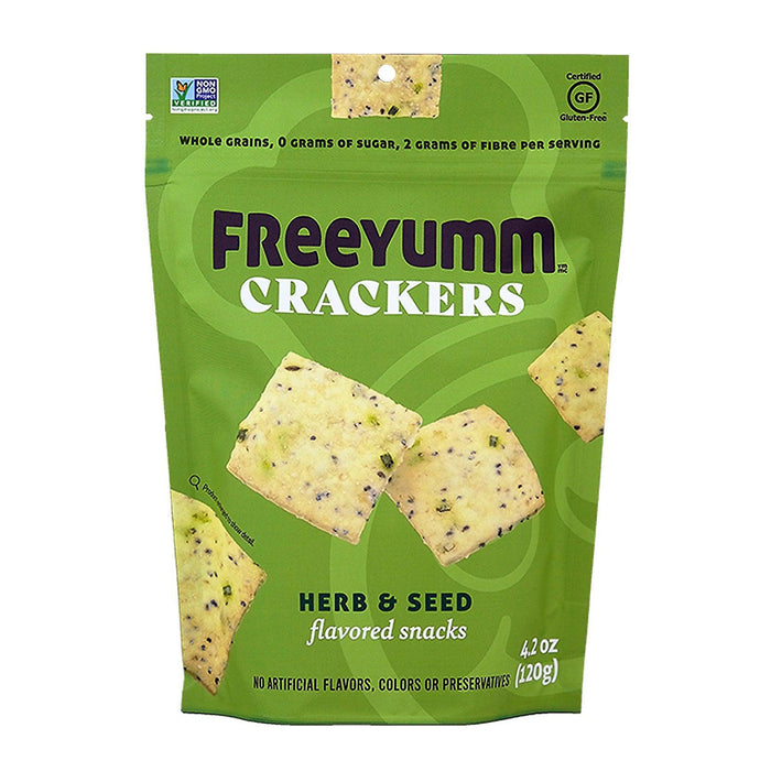 Freeyumm | Herb & Seed Crackers