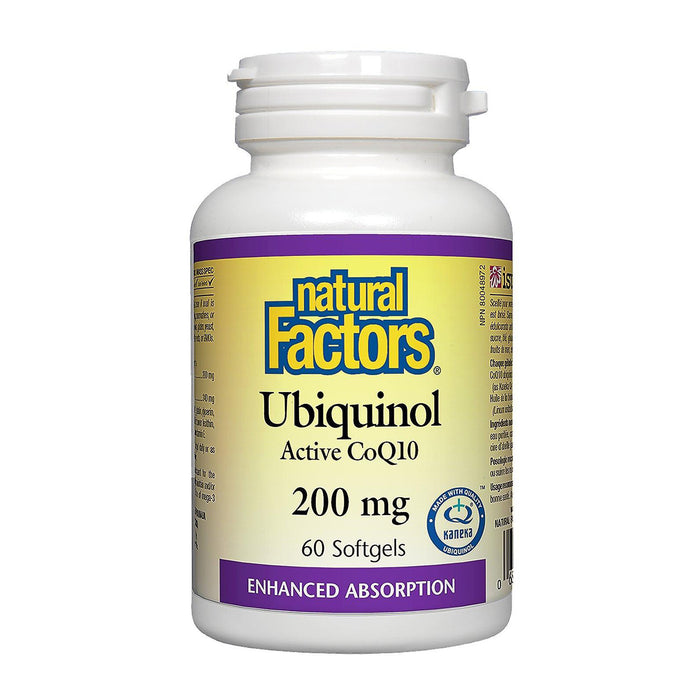 Natural Factors | Ubiquinol Active CoQ10 200mg Softgels