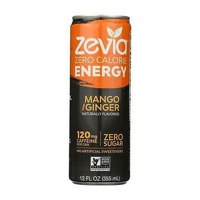 Zevia | Mango Ginger Energy Drink Case 12x355ml