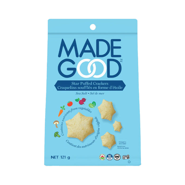 Made Good | Sea Salt Star Puffed Crackers