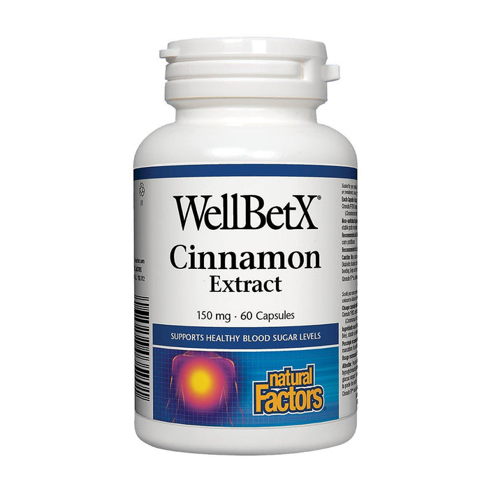 Natural Factors | WellBetX Cinnamon Extract 150mg Capsules