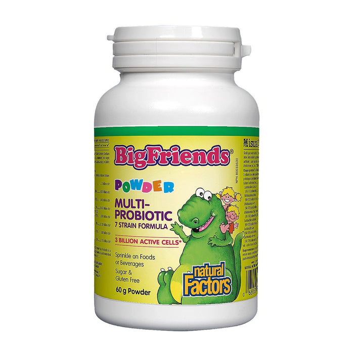 Natural Factors | Big Friends Multi-Probiotic 3 Billion Active Cell 7-Strain Formula Powder