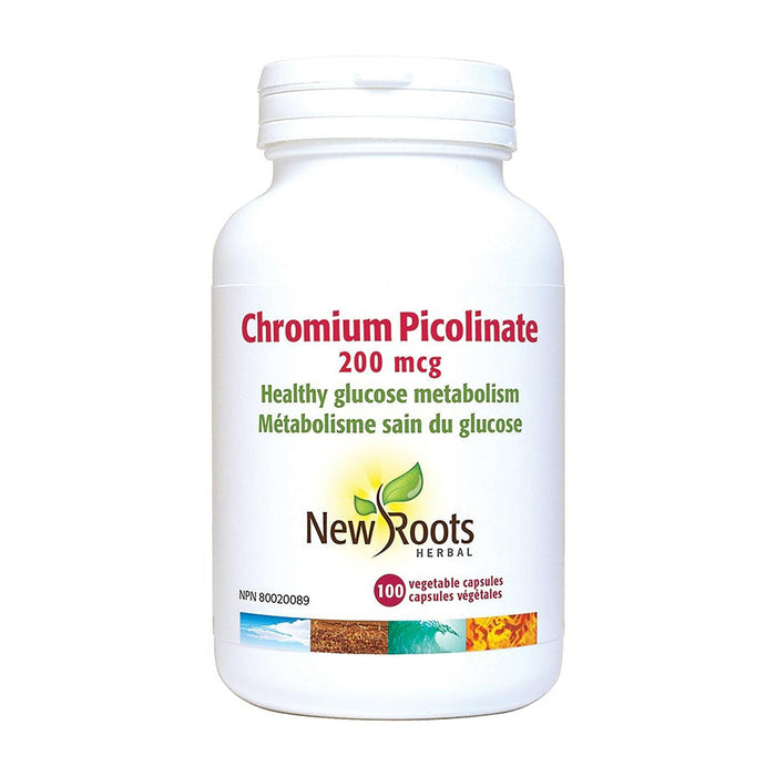 New Roots | Chromium Picolinate 200mcg 100 Vegetable Capsules