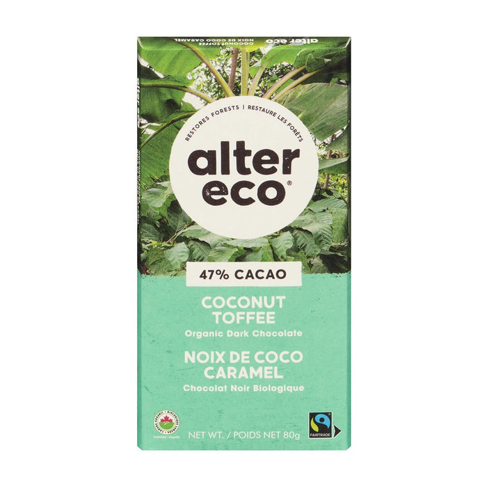 Alter Eco | Coconut Toffee Dark Chocolate Bar