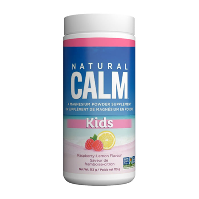 Natural Calm | Kids Magnesium Citrate Raspberry-Lemon Flavour Powder