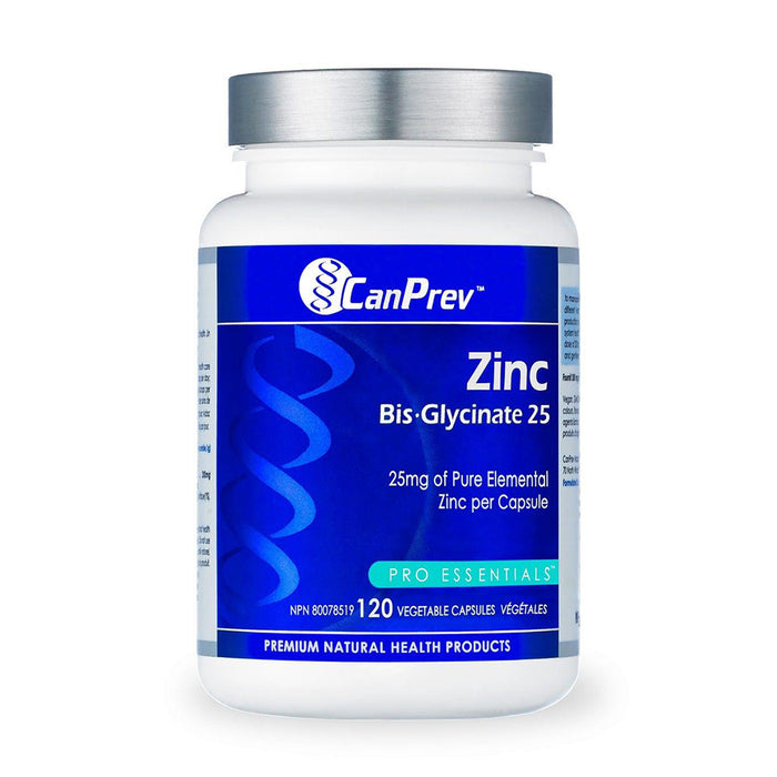 CanPrev | Zinc Bisglycinate 25mg Vegetarian Capsules