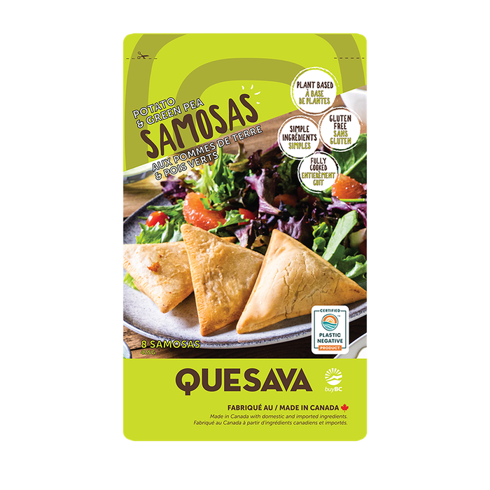 Quesava | Potato & Green Pea Samosas