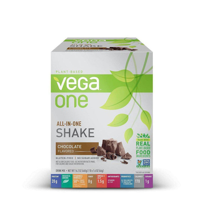 Vega | Vega One All-In-One Shake Chocolate Flavour Drink Mix Powder Packet 46g