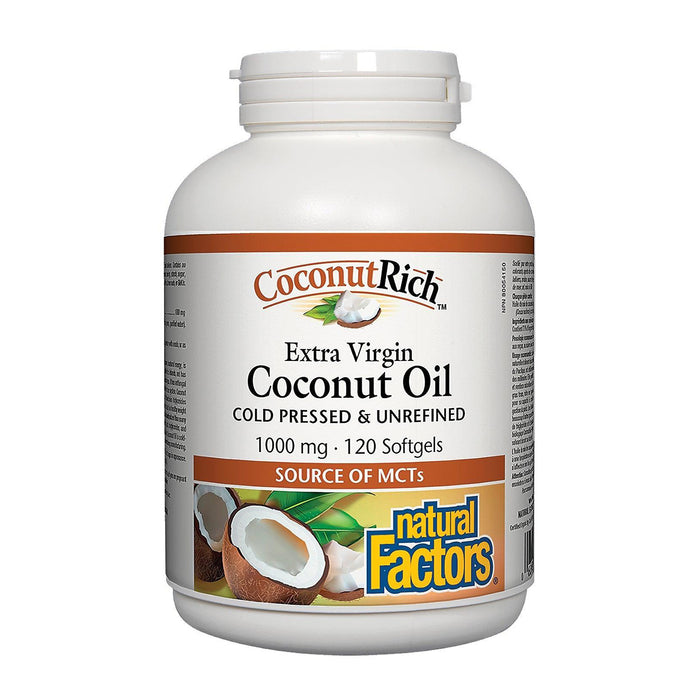 Natural Factors | Extra Virgin Coconut Oil 1000mg Softgels