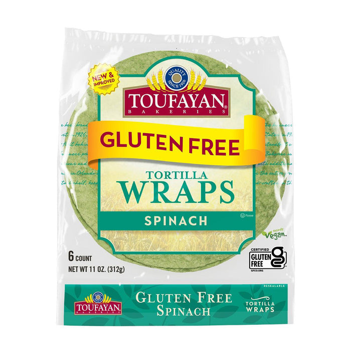 Toufayan Bakeries | Spinach Wraps 6-Count