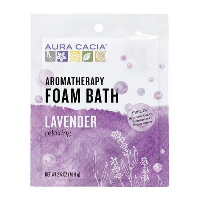 Aura Cacia | Aromatherapy Lavender Foam Bath Powder