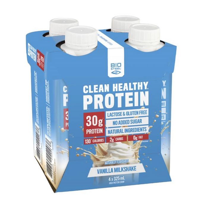BioSteel | Clean Healthy Protein Drink Vanilla Milkshake Flavour 4x325ml