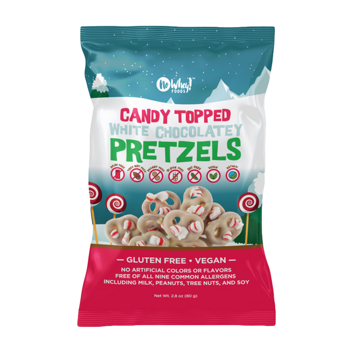 No Whey Foods | Candy Topped White Chocolatey Pretzels 80g