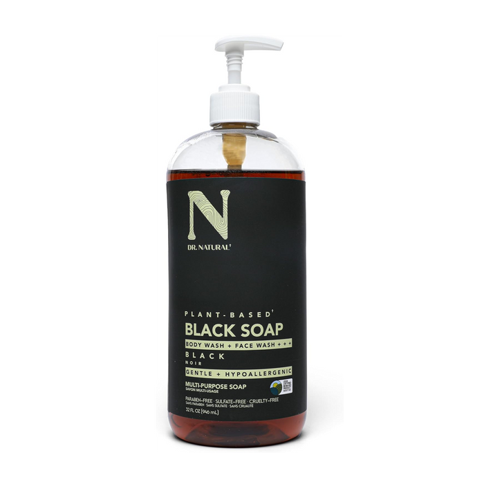 Dr. Natural | Plant-Based Liquid Black Soap 946ml