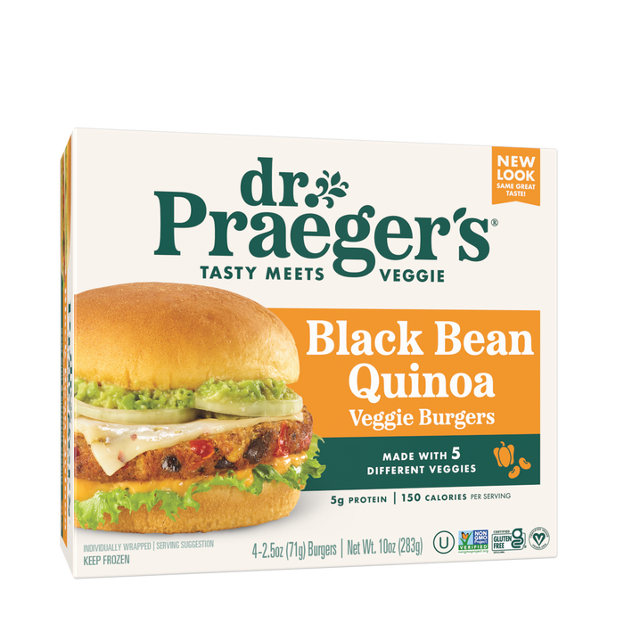 Dr. Praeger's | Black Bean Quinoa Veggie Burgers 283g