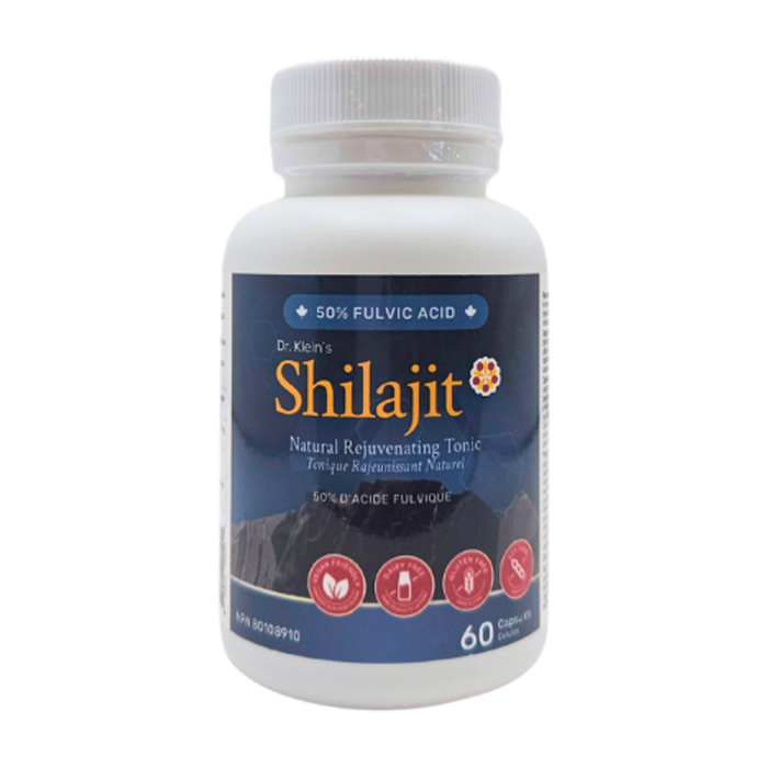 Dr. Klein's | Shilajit 50% Fulvic Acid Natural Rejuvenating Tonic Capsules