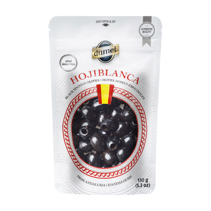 Dumet | Hojiblanca Black Spanish Olives Pitted 150g