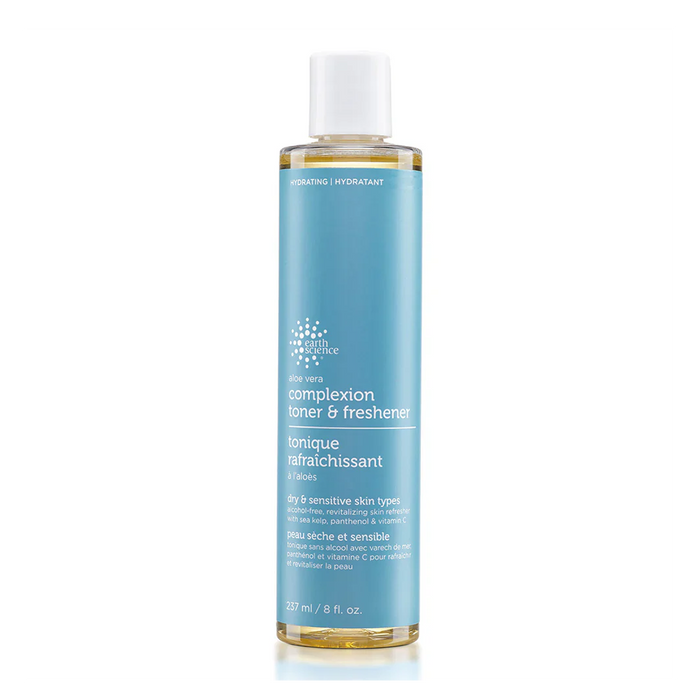Earth Science | Alcohol Free Aloe Vera Complexion Toner & Freshener For Dry/Sensitive Skin
