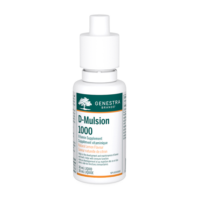 Genestra | D-Mulsion 1000IU Natural Lemon Flavour Drops