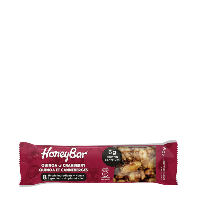 HoneyBar | Quinoa & Cranberry Snack Bar 40g