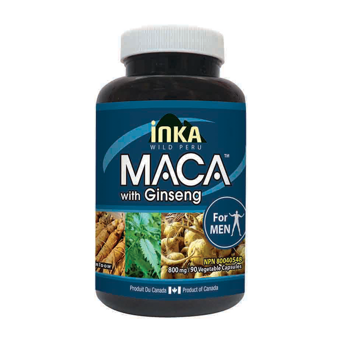 Inka Wild Peru | Maca With Ginseng For Men Vegetarian Capsules