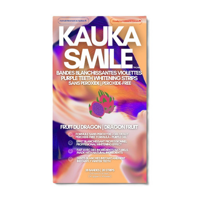 Kauka Smile | Purple Gel Whitening Strips Peroxide Free 28-Count