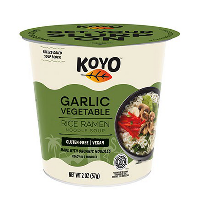 Koyo | Garlic Vegetable Rice Ramen Noodle Soup Cup 57g