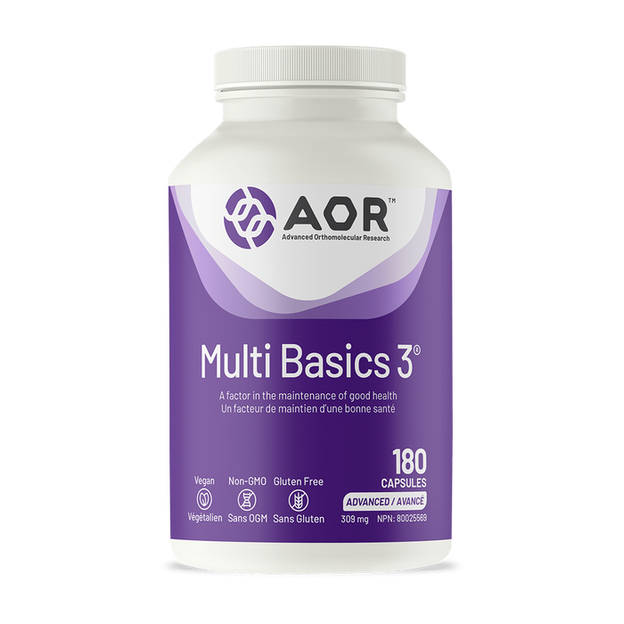 AOR | Multi Basics 3 Multivitamin Capsules 180's