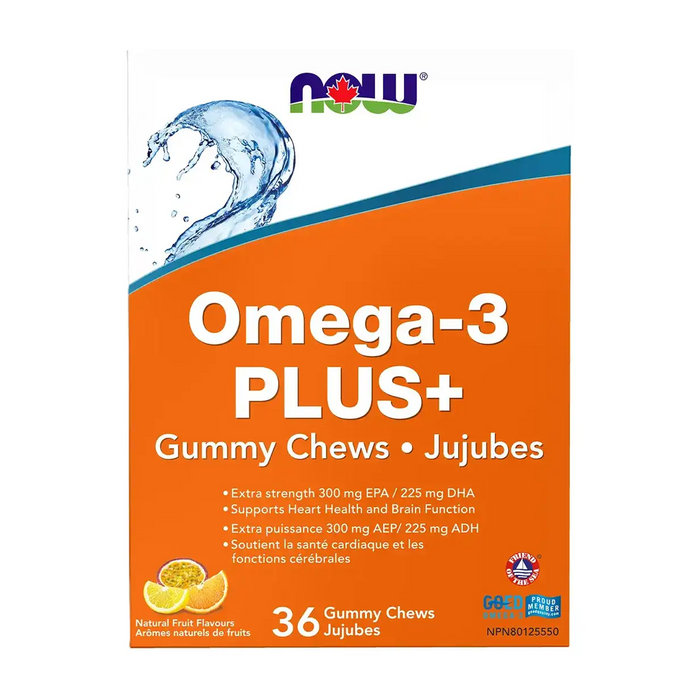 NOW | Omega-3 Plus+ Gummy Chews 36's